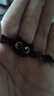 默研（MOYAN）新中式黑色貓咪編織繩手鏈時(shí)尚個(gè)性抽拉式情侶手繩小眾創(chuàng  )意手環(huán) 黑繩黃貓A03-101 曬單實(shí)拍圖