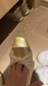 卓詩(shī)尼小香風(fēng)撞色淺口方頭套腳通勤鞋春季百搭氣質(zhì)女單鞋 米白色 37 曬單實(shí)拍圖