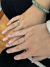 銀千惠999足銀莫桑鉆石情侶戒指一對鐘情久久對戒結(jié)婚七夕節(jié)禮物送女友 情侶一對+天長地久禮盒 真愛承諾定制聯(lián)系客服/520情人節(jié)禮物/配首飾證書 曬單實(shí)拍圖