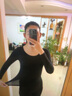 MOXTOC 高彈發(fā)熱美體保暖內衣女秋冬超薄37度恒溫秋衣秋褲套裝保暖衣 黑色（上衣秋褲） 均碼（建議80~130斤） 曬單實拍圖