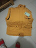 奧米鼠童裝男童馬甲冬款中大兒童馬甲男孩背心加厚夾棉連帽開(kāi)衫外套衣服 黃色 170 曬單實(shí)拍圖