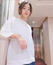 哈夫朵大碼女裝t恤女2025春夏季新款韓版胖mm顯瘦時(shí)尚潮流百搭套裝女裝 5036Y#白色上衣【單件】 3XL 【建議140-160斤】 曬單實(shí)拍圖