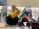 迷你巴拉【親子】男童女童針織衫秋親子裝毛衣毛衫 杏黃30504 130 曬單實(shí)拍圖