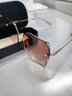 蔻馳【吳謹言同款】蔻馳新款太陽(yáng)鏡女大方框漸變遮陽(yáng)時(shí)尚墨鏡OHC7150D 金框橙色漸變片 曬單實(shí)拍圖