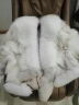 優(yōu)吻（YOUWen） 2025新款秋冬海寧狐貍毛皮草外套女短款披肩皮毛一體 本白色 L 曬單實(shí)拍圖
