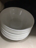瓷秀源陶瓷碗單個(gè)大碗湯碗面碗骨瓷家用餐具拉面碗斗笠碗喇叭碗沙拉碗 7英寸斗碗10個(gè)裝 曬單實(shí)拍圖