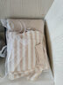 巴布豆兒童保暖內衣套裝加絨加厚男童秋衣秋褲全棉女童寶寶秋冬裝 3層夾棉 女款 4022 米杏條紋 140 cm參考身高135-145 曬單實(shí)拍圖