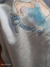 迪士尼（Disney）童装女童针织短袖T恤宝宝甜美泡泡袖上衣公主儿童半袖2024新款夏 梦幻蓝 100cm 实拍图