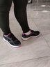 斯凱奇（Skechers）女鞋秋冬2025新款休閑鞋減震跑步鞋輕便軟底媽媽鞋網(wǎng)面老人運動(dòng)鞋 /黑色/紫色-BKPR 36.5 曬單實(shí)拍圖