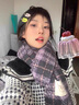 締晶圍巾女秋冬季2025新款圍脖禮盒生日禮物女士送女生老婆小眾高級感 【限時(shí)福利款】A2394暖冬格子圍巾-香芋紫 實(shí)用走心高級感浪漫驚喜禮物 曬單實(shí)拍圖