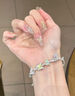 歐顏足銀琺瑯蝴蝶手鐲女俏芳妍半鐲半鏈手鏈新款夏生日禮物送女友 精美包裝/送鑒定證書(shū) 曬單實(shí)拍圖