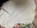 拓品高端純棉圓領(lǐng)寬松短袖t恤男士夏季打底上衣服大碼半袖純色體恤衫 白色 4XL /190 曬單實(shí)拍圖