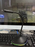 智国者【RGB灯光】麦克风电脑鹅颈有线话筒台式主机笔记本桌面网课视频会议游戏语音录音直播音内置声卡USB 实拍图