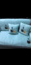 钟爱一生（CHERISHES LIFE）沙发垫套装加厚沙发罩套巾毛绒坐垫秋冬季防滑盖布新中式组合通用 水晶绒天鹅 简边绿色 90*180cm 单张 实拍图
