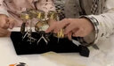 曲美思迷你架子鼓模型擺件銅鍍金架子鼓禮品擺件含防塵罩打擊樂(lè )器 C2款豪金中鼓【禮品裝】 曬單實(shí)拍圖
