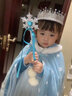 婉凱冰雪奇緣2女童毛領(lǐng)愛(ài)莎公主裙兒童連衣裙艾莎服裝 加絨毛領(lǐng)裙+飾品9件套 100 曬單實(shí)拍圖