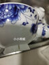 睿初陶瓷碗家用米飯碗小湯碗高腳防燙碗青花瓷碗套裝10個(gè)裝陶瓷飯碗中式 國(guó)色多姿 曬單實(shí)拍圖