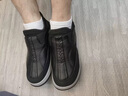 EffieGull秋冬季新款老北京棉鞋男士加絨加厚一腳蹬爸爸鞋防滑軟底休閑鞋男 灰色 42 曬單實(shí)拍圖