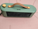 110v暖風(fēng)機(jī)電熱電暖器電暖氣美規(guī)美國日本小太陽升溫桌面取暖器 綠/800W美國日本加拿大110V用 曬單實(shí)拍圖