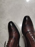 【發(fā)順豐空運】上頓丹尼男鞋高檔皮質(zhì)胎牛皮歐美意大利手工雕花牛津鞋真皮商務(wù)正裝上班皮鞋透氣新郎婚系帶 深褐色 41 曬單實(shí)拍圖