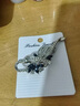 飛花 胸花胸針女創(chuàng)意首飾時(shí)尚飾品防露別針西裝女士禮物實(shí)用高檔精致 鳶尾藍(lán) 1個(gè) 曬單實(shí)拍圖