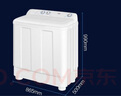 海爾（Haier）12公斤洗衣機半自動(dòng)13.5KG大容量老式雙缸洗衣機強力去污脫水動(dòng)平衡海璇波輪減少纏繞操作簡(jiǎn)單 【12KG升級款】脫水動(dòng)平衡+操作簡(jiǎn)單+有腳輪 曬單實(shí)拍圖