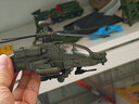 卡趣悠（KAQUYOU）直升飛機合金模型阿帕奇武裝航空戰機收藏擺件玩具送朋友節日禮物 阿帕奇武裝直升機（聲光版） 曬單實(shí)拍圖