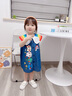 mlgt kids童裝女童連衣裙夏季薄款無(wú)袖牛仔裙2025新款寶寶彩虹卡通領(lǐng) 牛仔藍(lán) 90cm 曬單實(shí)拍圖