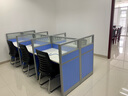 蘭淳職員辦公桌四人位員工電腦辦公桌椅組合六人位工作位轉角屏風(fēng)卡座 王字型六人不含柜 曬單實(shí)拍圖