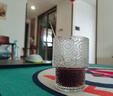舍里中古玻璃杯浮雕刻花水杯家用可疊冰美式拿鐵咖啡杯牛奶飲料果汁杯 海棠花-矮款200ml 如圖 曬單實(shí)拍圖