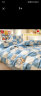 迪士尼（Disney）双层纱四件套 双人床上用品4件套 被套200*230cm床单枕套 1.5/1.8米床 蓝棋盘 实拍图