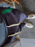 羅蒙（ROMON）2025潮流秋冬拼接條紋束腳褲男松緊腰運動(dòng)寬松小腳哈倫小腳褲 黑色 M 建議-125斤 曬單實(shí)拍圖