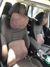 領譽汽車頭枕腰靠S級邁巴赫枕頭車用車載舒適麂皮絨枕四季通用 咖啡色頭枕1個 曬單實拍圖