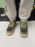 卡賓（CABBEEN）男鞋冬季男士休閑鞋復古拼接運動(dòng)滑板鞋男潮流百搭低幫鞋子男 米綠 41 曬單實(shí)拍圖