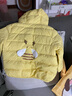 乖奇熊男女寶寶連帽羽絨服秋冬保暖加厚外衣上裝嬰兒造型可愛(ài)白鴨絨外套 明黃色/小蜜蜂 90 曬單實(shí)拍圖