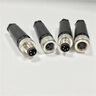 代唯科M8防水航空插頭3芯4芯公頭母頭電纜線連接器螺絲壓接銅針傳感器 M8-3針直公頭 曬單實拍圖