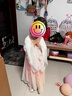 Classic Teddy女童連衣裙兒童漢服中大童裝網(wǎng)紗裙古風(fēng)裙子國(guó)潮新中式 粉色 120  曬單實(shí)拍圖
