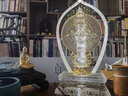 法帝班奧 FADYBORL琉璃千手觀音佛像擺件千眼菩薩居家家居佛堂觀世音手工藝品送朋友 中號貼金(長20寬9.5高35.5)cm 曬單實(shí)拍圖