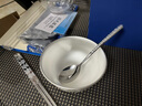 莉翠行（LICUIHANG）999足銀碗筷子勺子套裝實(shí)用餐具三件套雪花銀雙層隔熱福祿壽喜財(cái) 銀碗套裝249克（可刻字） 曬單實(shí)拍圖