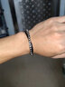 子午線(xiàn) 盒仔鏈鈦鋼手鏈男女可配情侶款格子鏈手環(huán)潮男學(xué)生十字架飾品 粗5mm 長(cháng)19cm（中款） 曬單實(shí)拍圖