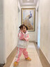 佐淑蔓童裝女童套裝秋冬裝加絨加厚兒童衛衣褲子1-6歲嬰幼兒女寶寶衣服 粉色（白馬甲+粉衛衣+粉褲子） 100碼 建議2-3歲(身高95左右) 曬單實(shí)拍圖