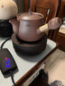 柴燒陶壺?zé)畨乩蠋r泥煮茶壺砂銚手工紅泥炭爐壺電陶爐粗陶煮茶器 老巖泥大葉煮茶壺 1200ml 曬單實(shí)拍圖