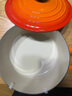 酷彩（Le Creuset）進口琺瑯鍋鑄鐵22/24/26cm圓形鍋湯鍋燜蒸燉煮鍋燉鍋煲湯微壓鍋 【3-5口之家】桔色 24cm 曬單實拍圖
