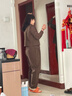 啄木鳥（TUCANO）中年媽媽裝時尚套裝洋氣高貴上衣服2024新款中老年女裝春秋三件套 咖色 3XL 【建議125-140斤】 曬單實拍圖