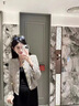 FSHE法式輕奢小香風毛呢外套女2025春秋新款洋氣設(shè)計感立領(lǐng)短款上衣女 圖片色 XL 120-130 曬單實拍圖