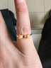 周大福愛(ài)心蝴蝶結活口黃金戒指(工費160)約3g EOF100生日禮物 曬單實(shí)拍圖