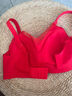 水中花本命年內衣套裝女士無(wú)鋼圈秋冬新款無(wú)痕套裝舒適聚攏上托胸罩禮盒 本命年文胸單件裝 M碼=34/75ABC 建議100-115斤 曬單實(shí)拍圖