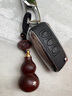 禧卡森  小葉紫檀木葫蘆男女龍年本命像高檔汽車(chē)鑰匙扣掛飾汽車(chē)掛件禮品 兔-文殊 曬單實(shí)拍圖