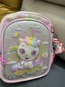 艾欣兒（AiXinEr）幼兒園兒童書(shū)包女童中大班一年級卡通輕便減負女孩小學(xué)生小雙背包 紫色庫洛米+小馬掛件 曬單實(shí)拍圖
