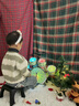 俏娃寶貝兒童5生日3禮物1架子鼓2玩具一歲寶寶敲打鼓音樂樂器兩小男孩三女 燈光新款2-6歲：梧綠輕奢兒童鼓 曬單實拍圖